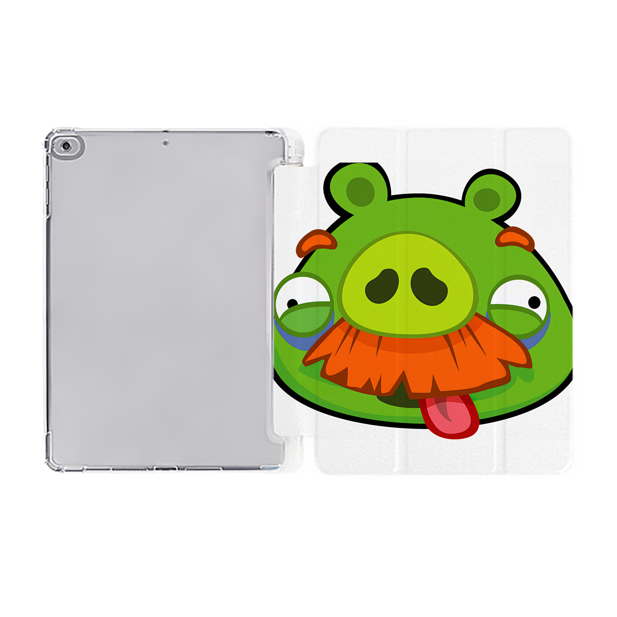 （画像用） Angry Birds アングリーバード IPad ケース ペン収納付き 三つ折りスタンド PUレザー×シリコン 対応機種9.5/10.5/10.9インチ